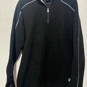 Kuhl Black Zip-Up Men's Sweater